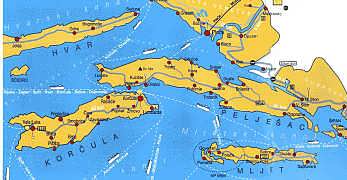 Peljesac map